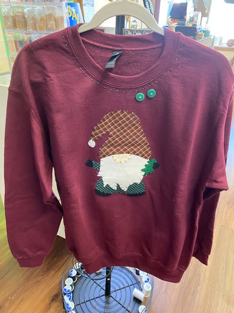 Gnome Ozark Hand Stitched Sweatshirt